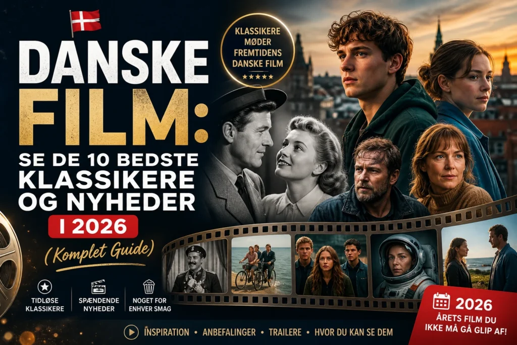 Danske film: Se de 10 bedste klassikere og nyheder i 2026 (Komplet Guide)